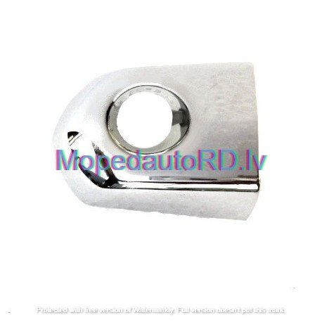 hromēts stūra gabals ārējam durvju rokturim ar atslēgas caurumu